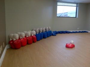 CPR and first aid training room in Winnipeg